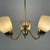 Brass & Opaline Glass 3-Arm Chandelier attributed to Hans Bergström for Asea, Sweden, 1950s For Sale - Image 16 of 17