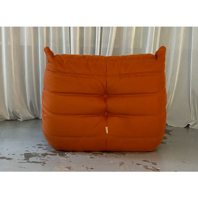 Orange Togo Lounge Chair by Michel Ducaroy for Ligne Roset, 1970s For Sale - Image 6 of 8