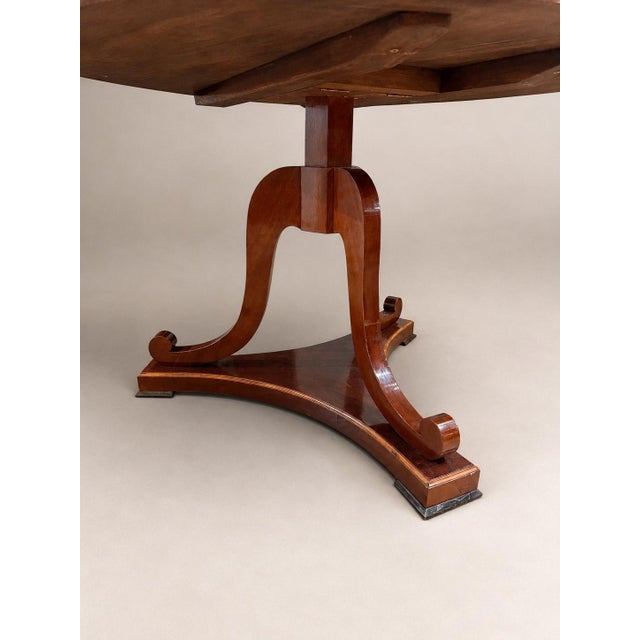 Brown Spectacular English Regency Flame Mahogany Starburst Tilt-Top Breakfast Table For Sale - Image 8 of 16