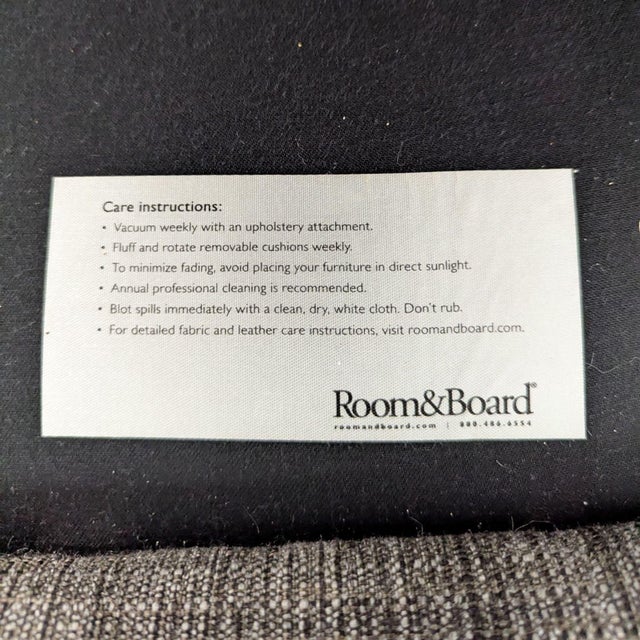 Room and Board Sofa With Chaise For Sale - Image 11 of 12