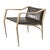 Art Deco "Inizio" Dining Room Chair With Bronze and Tailor Made Leather For Sale - Image 3 of 6