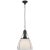 Prestwick 18" Pendant in Bronze with White Glass Designer: Chapman & Myers Canopy: 6.5" Round Mounting: Chain Shade...