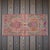 Vintage Turkish Hand-Knotted Small Rug / Doormat from Chal, 1970, featuring warm sage and coral tones and authentic...
