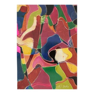 Abstract Modern “Vitrales” – Signed F, 2020 For Sale