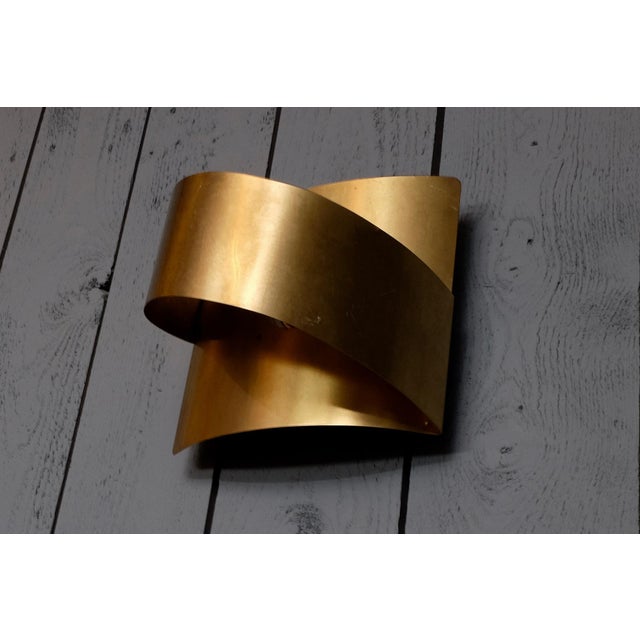 1960s Swedish Brass Band Wall Lamp by Peter Celsing for Falkenbergs Belysning, 1960s For Sale - Image 5 of 14