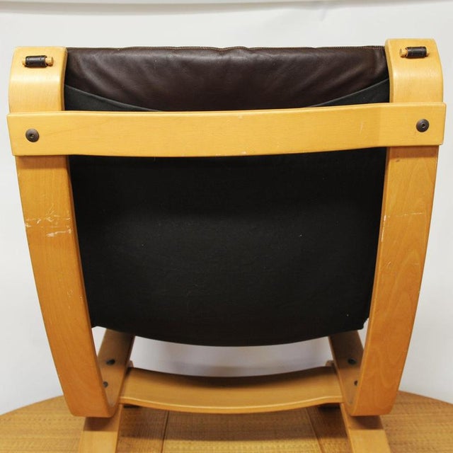 Vintage Danish Leather Lounge Chair from Bramin Møbler, 1970s For Sale - Image 5 of 14
