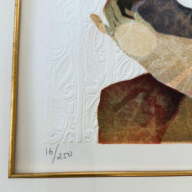 2000 - 2009 2003 Alvar Suñol Munoz-Ramos, Embossed Lithograph, Signed and Numbered Print, 16/250, "Maternitat, Naturi 1 Pau" For Sale - Image 5 of 14