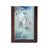 Blue Vintage Chinese Wood Frame Porcelain Egret Lotus Wall Plaque Panel For Sale - Image 8 of 9