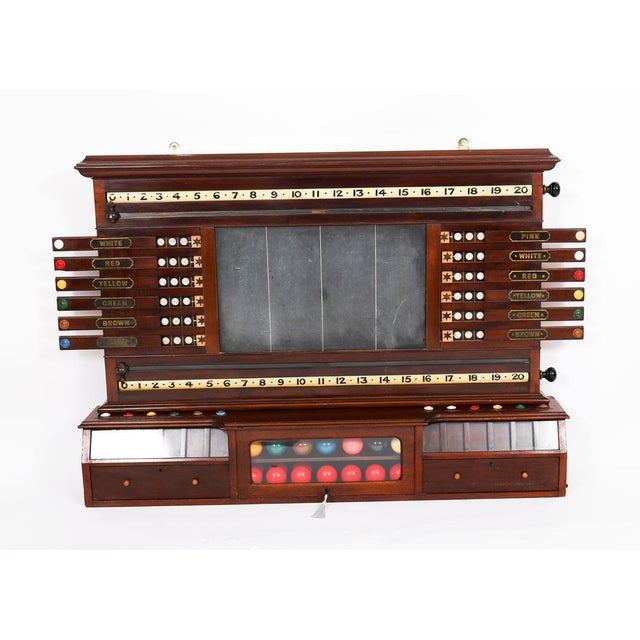 Antique Victorian Billiard Snooker and Life Pool Scoreboard, 1800s For Sale - Image 3 of 18