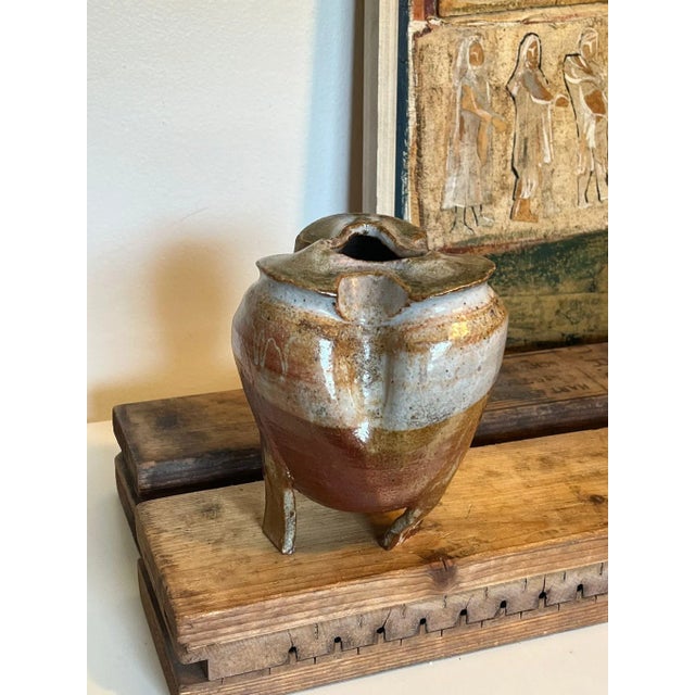 Vintage 1970s Studio Pottery Vase For Sale - Image 4 of 7