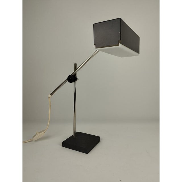 Constructivist design of the early 1960s by the German manufacturer Leclaire & Schäfer, Neheim. The cubic umbrella has a...