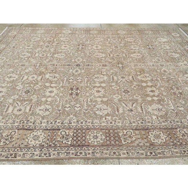 Textile Galerie Shabab Collection Early 20th Century Persian Tabriz Carpet For Sale - Image 7 of 10