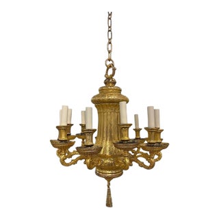 1900 Caldwell Gilt Bronze Caldwell Chandelier 12 Lights For Sale