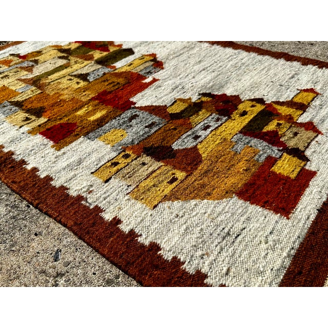 White Castle Kilim by Boguslaw Kaminski, 1960s For Sale - Image 6 of 15