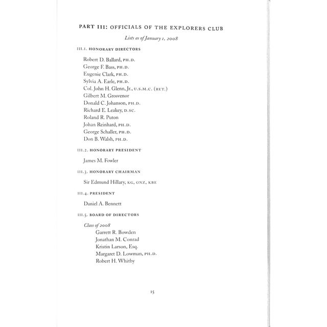 The Explorers Club Year Book 2008 For Sale - Image 9 of 9