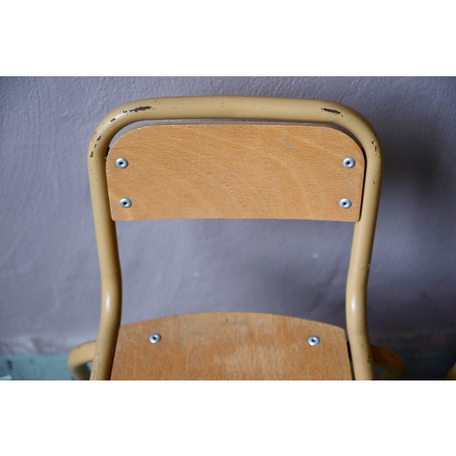 Vintage Beige Tubular Nursery School Chair, 1960s For Sale - Image 6 of 11