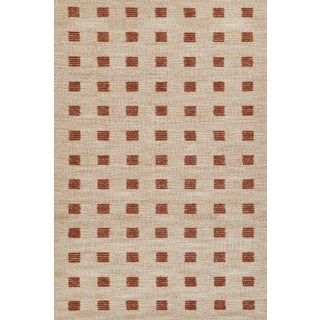 Momeni Archer Geometric Rust Hand Tufted 2'3" X 8' Runner For Sale