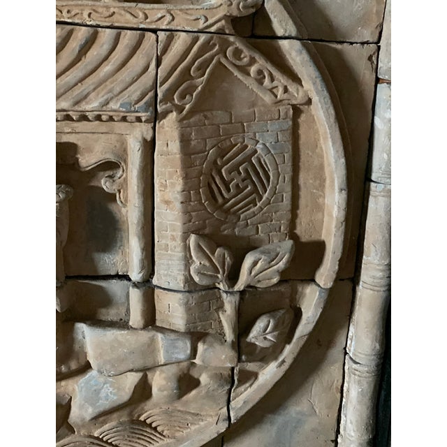 Chinese Stone Carving in Shadow Box For Sale - Image 9 of 13