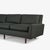 Florence Knoll "Model 26" Sofa in Forest Green British Wool & Leather Piping For Sale - Image 9 of 11