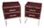 Italian Bedside Tables in Hand-Carved Wood and Steel from Justfurnituress SRL, Set of 2 For Sale