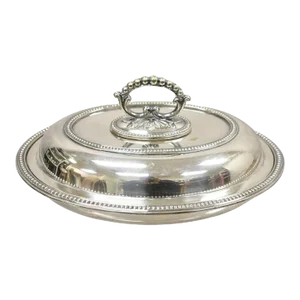 Early 20th Century Mappin & Webb's Prince's Plate English Sheffield Silver Plated Covered Dish