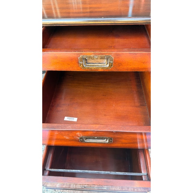 Theodore Alexander Captain Powers 9th Bengal Lancers Campaign Executive Desk For Sale - Image 12 of 17