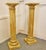 Classical Column Pedestals in Distressed Crackle Finish Paint, 1930s, Set of 2 For Sale - Image 3 of 5