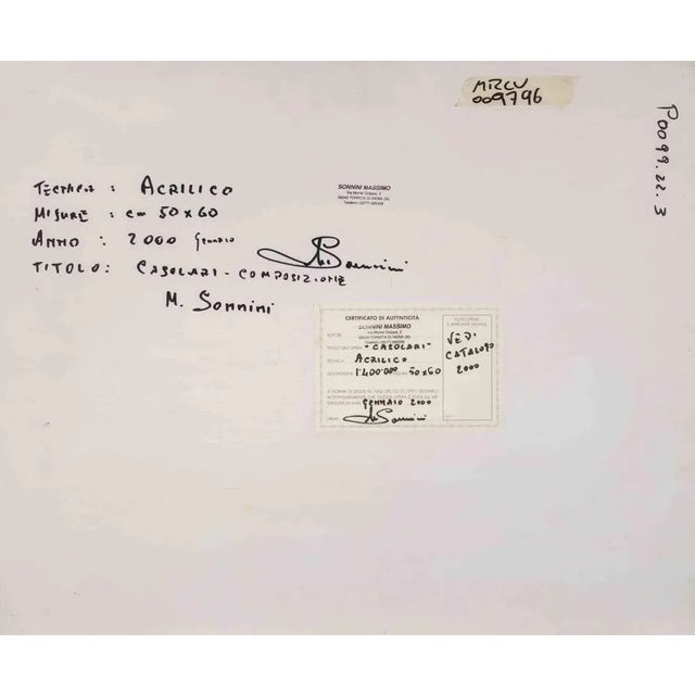 Massimo Sonnino, Cottages, Acrylic Painting, 2000 For Sale - Image 4 of 5