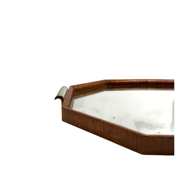 Wood Great Modern Mirror Tray, Brazil 1960s For Sale - Image 7 of 17