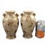 Japanese Satsuma Thousand Butterflies Vases by Kinzan, Set of 2 For Sale - Image 13 of 14