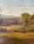 Post Impressionist Antique 1874 Landscape Pastoral Oil Painting L. Davis For Sale - Image 3 of 8