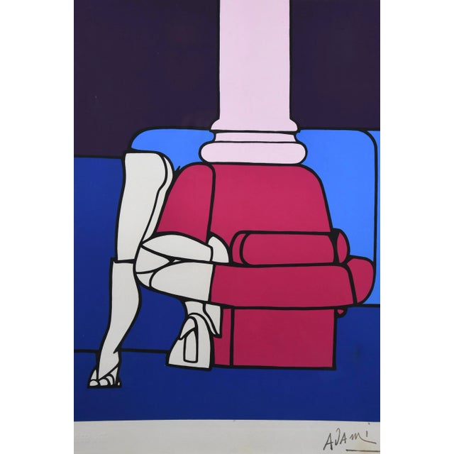 Modern Valerio Adami, Statuette, 1970, Lithograph For Sale - Image 3 of 8