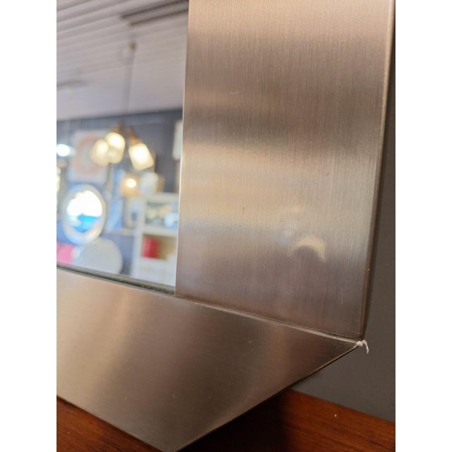 Rectangular Mirror by Gaetano Sciolari for Valenti Luce, Italy, 1970s For Sale - Image 6 of 8