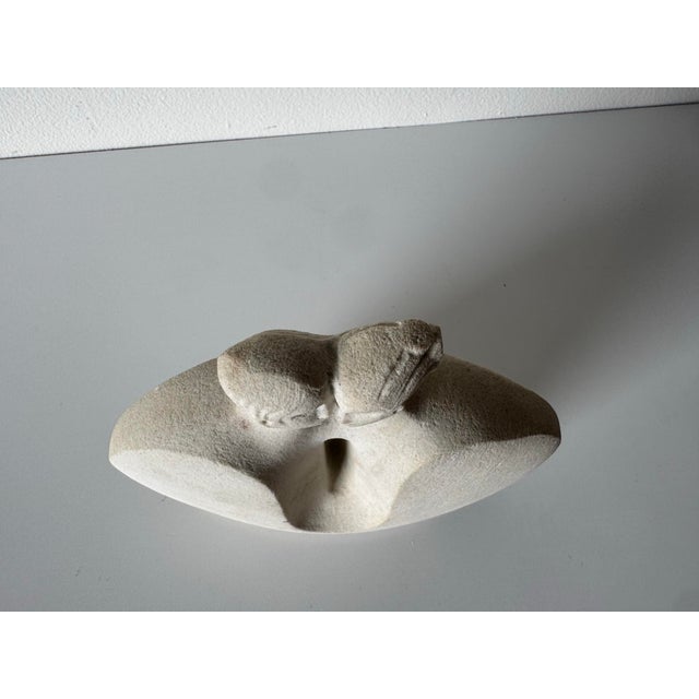 Stone Art Deco Style Belgian Stone Lovers Woman & Man Marbell Sculpture For Sale - Image 7 of 10