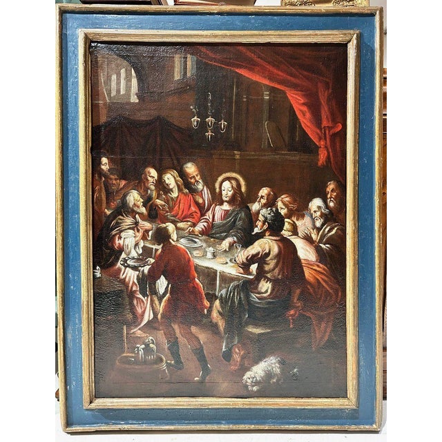 Paint Bassano School Artist, Last Supper, 17th Century, Painting, Framed For Sale - Image 7 of 7
