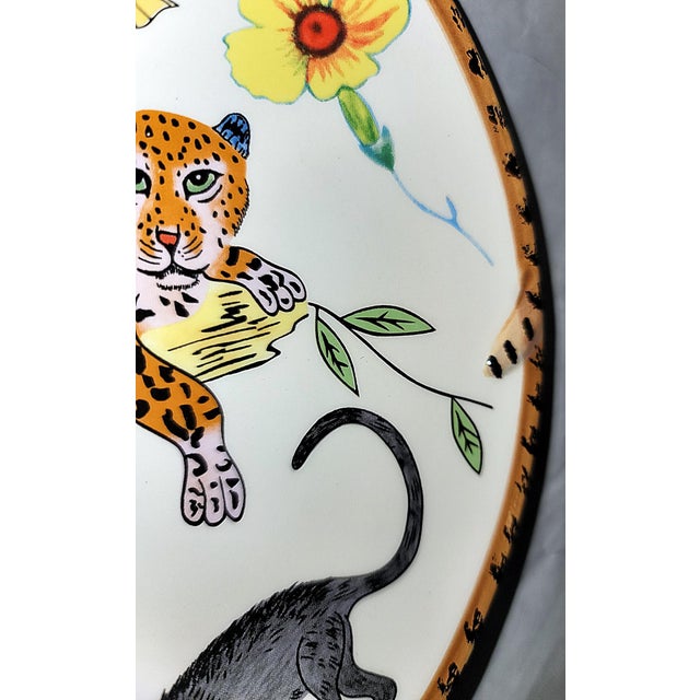 Lynn Chase Jungle Jubilee Dessert Salad Plate, 7 Available For Sale - Image 4 of 8