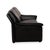 Animal Skin Black Leather Atlanta Two-Seater Sofa by Lauser For Sale - Image 7 of 10