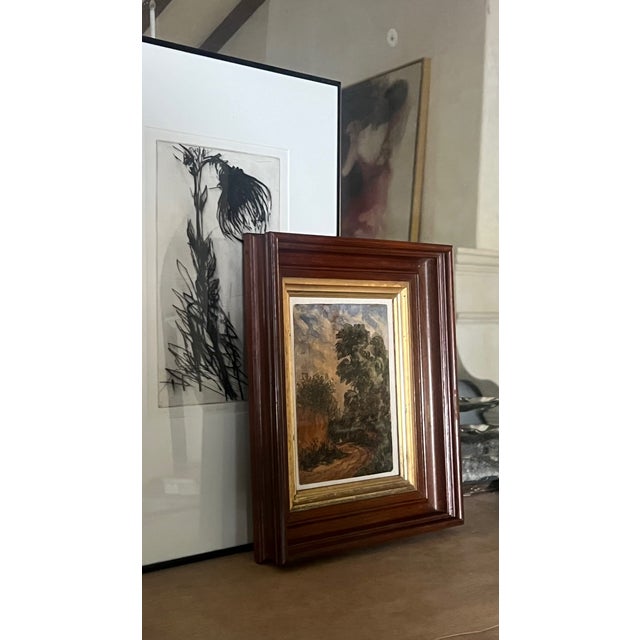 English Landscape Watercolor, Signed , C. 1855 For Sale In San Francisco - Image 6 of 12