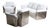 Mid-20th Century Seating Group with Sofa and Two Armchairs, Italy For Sale