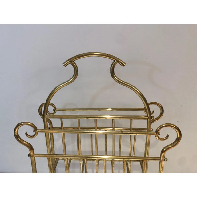 Brass Magazine Rack. French Work, circa 1900 For Sale - Image 9 of 13