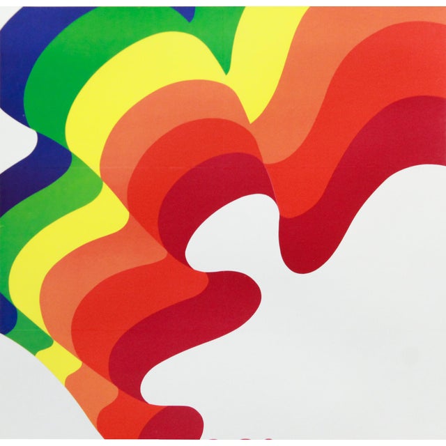 Italian 1985 Original Italian Exhibition Poster - 63rd Padua Fair, International Sample Show - Linen Backed For Sale - Image 3 of 3