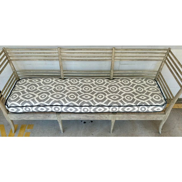 Gray Jonathan Charles Gray Oak Toby’s Sofa For Sale - Image 8 of 9