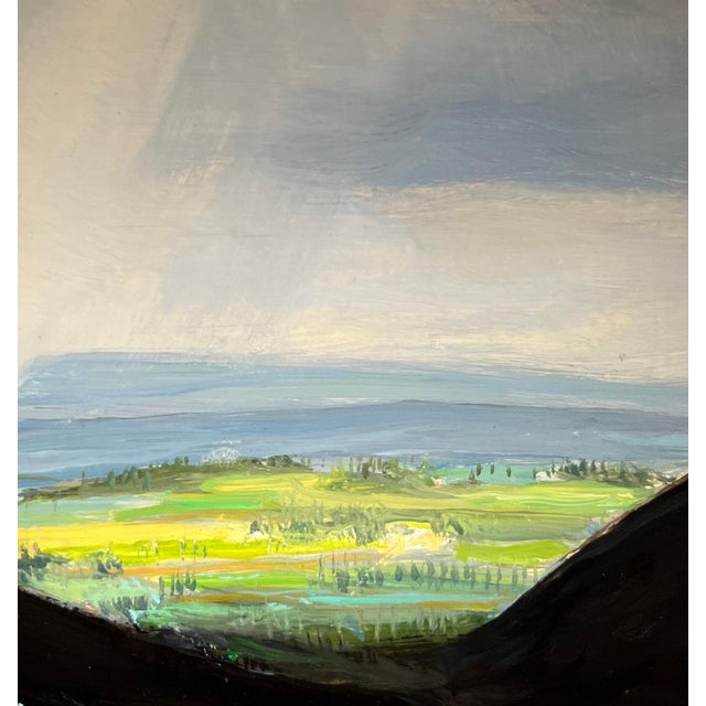 Claude Sauthier, Mountains of Fovez, 1970s, Oil on Wood For Sale - Image 3 of 12