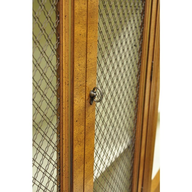 Mid 20th Century Henredon French Country Provincial Walnut Fruitwood 3 Pc Wall Unit Bookcase For Sale - Image 10 of 18