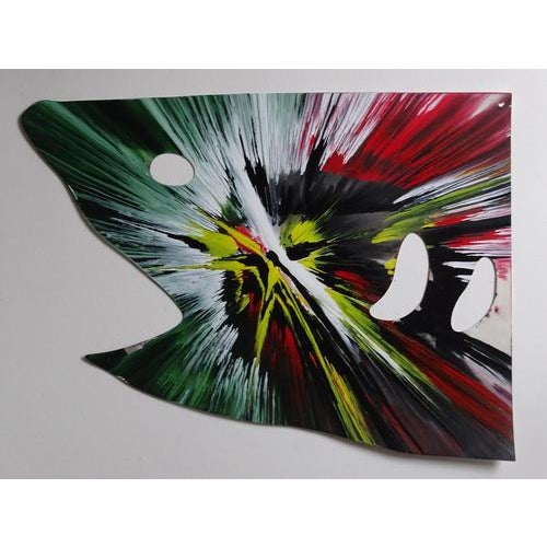 Plastic Damien Hirst, Shark Spin Painting, 2009, Acrylic on Paper For Sale - Image 7 of 7