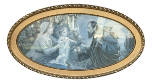 Art Nouveau Artist, Holy Family, Print, Framed