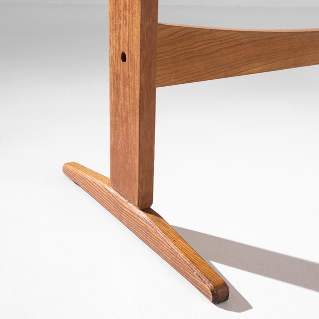 Orange Mid-20th Century Czech Wooden Table For Sale - Image 8 of 11