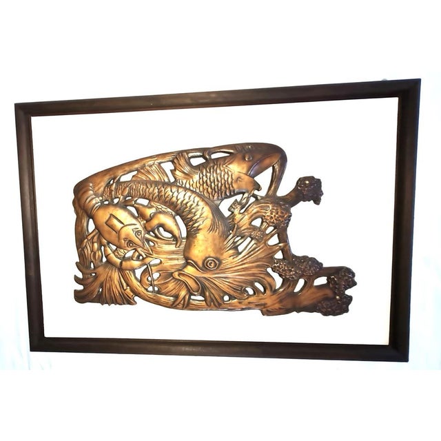 Art Nouveau Koi Carp Relief, 1890s For Sale - Image 4 of 4