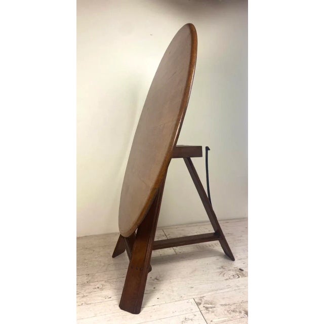 Oak Dutch tilt top 3 legged table, period late 19th century. It is handmade and fully authentic with beautiful rustic...