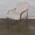 Handsome Art Deco Revival accent armchair in chrome rectangular tube with upholstered seat and back. It is in wonderful...